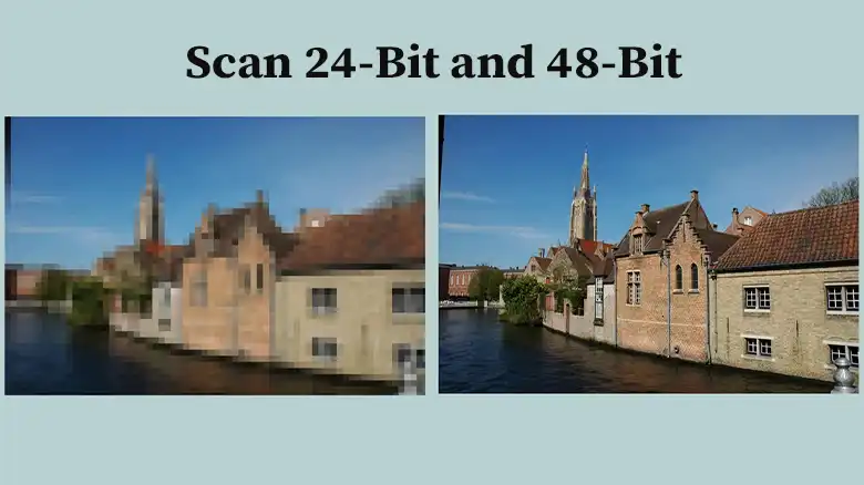 should i scan 24-bit or 48 bit
