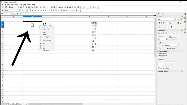 How Do I Insert a Checkbox In OpenOffice Calc